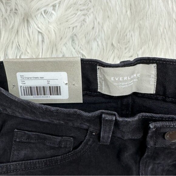 Everlane Women's NWT Black The Original Cheeky‎ Minimalist Jean W26 Crop/L26.5 - Picture 6 of 11